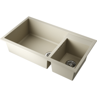 Кухонная мойка прямоугольная Omoikiri Tedori 86-2-LB 4993933 встраиваемая сверху бежевый