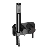 Смеситель для душа Webert Coral CO860512560 встраиваемый в стену 
без термостата черный
