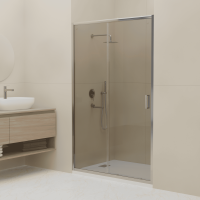 Душевая дверь RGW Classic CL-13 06091312-31 120 см стекла тонированные, профиль хром