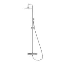 Душевая система со смесителем Newform X-Steel 316 69650X.50.050 монтаж настенная с термостатом stainless steel