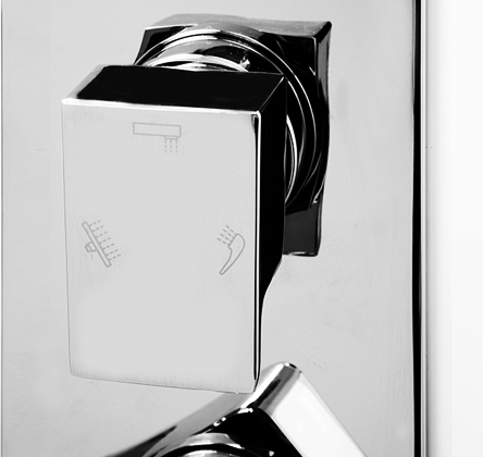 Смеситель для душа Wasserkraft Aller 10671 встраиваемый в стену 
без термостата хром