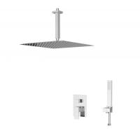 Душевая система со смесителем D&K Bayern.Liszt DA1515801A19 монтаж встраиваемая в стену без термостата хром