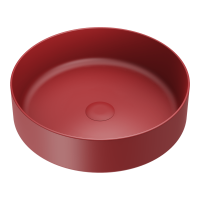 Раковина накладная круглая Omoikiri Mira 4972070 керамика цвет красный