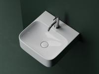 Раковина подвесная прямоугольная Ceramica Nova Aura CN2005 фарфор цвет белый