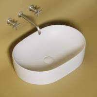 Раковина накладная овальная Ceramica Nova Element CN6047MW фарфор цвет белый матовый