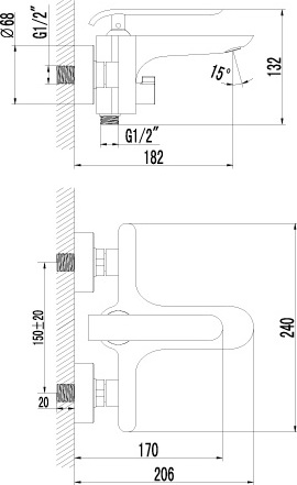 Смеситель  Lemark Melange LM4914CW  
 