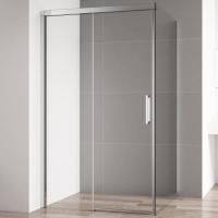 Душевой угол Cezares Duet Soft DUET SOFT-AH-1-100/80-C-Cr-L прямоугольная  стекла прозрачные, профиль хром