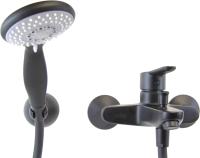 Смеситель для ванны или душа Webert Sax Evolution SE850101560 настенный 
без термостата черный