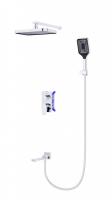 Душевая система со смесителем BelBagno Due DUE-VDSET-CRM монтаж встраиваемая в стену без термостата хром