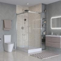 Душевой угол BelBagno Marino MARINO-2-AH-2-120/90-C-CR прямоугольный 120x90 стекла прозрачные, профиль хром