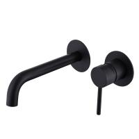 Смеситель для раковины Abber Wasser Kreis AF8112B черный матовый