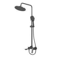 Душевая система со смесителем Grossman Galaxy 500.K35.01.420 монтаж настенная без термостата графит