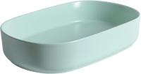 Раковина накладная овальная Allen Brau Fantasy 4.11022.MT керамика цвет зеленый