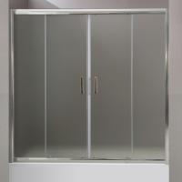 Шторка для ванны раздвижная  BelBagno Uno UNO-VF-2-170/145-P-Cr 170 см, стекла текстурные, профиль хром