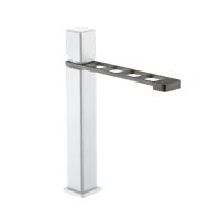 Смеситель для раковины Webert ONE-X OX830402741 белый/сталь