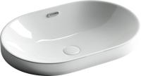 Раковина встраиваемая сверху овальная Ceramica Nova Element CN5020 фарфор цвет белый