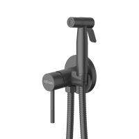 Гигиенический душ Cezares Relax RELAX-DIF-NOP встраиваемый в стену черный матовый