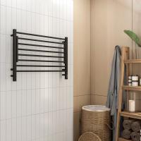 Полотенцесушитель электрический Terminus Горизонт П8  80x60 4670078543608 черный матовый текстурный