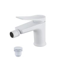 Смеситель для биде Lemark Bronx LM3708MW латунь белый матовый