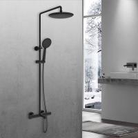 Душевая система со смесителем Vincea Desire VSFS-1D1TMB монтаж настенная с термостатом черный