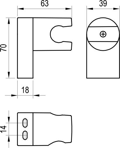 Держатель лейки Ravak  X07P686 белый вельвет 