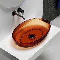 Раковина  овальная Abber Kristall AT2801Opal полиэфирная смола цвет коричневый