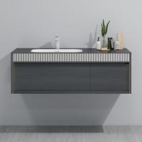 Тумба с раковиной подвесная Black&amp;White Universe U950.1200 120 см  1 ящик+1 скрытый цвет Atique Gray 