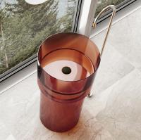 Раковина  круглая Abber Kristall AT2701Opal полиэфирная смола цвет коричневый