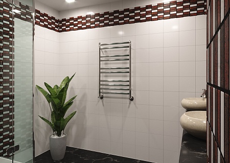 Полотенцесушитель водяной Lemark Status П10  50x80 LM44810 хром