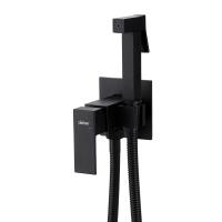 Гигиенический душ Abber Daheim AF8226B встраиваемый в стену черный матовый