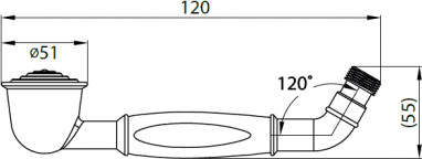 Лейка для душа Cezares Retro CZR-DEF2-03-Bi  