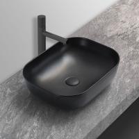 Раковина накладная прямоугольная Vincea  VBS-101MB фарфор цвет черный матовый