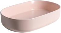 Раковина накладная овальная Allen Brau Fantasy 4.11022.SM керамика цвет розовый