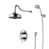 Душевая система со смесителем Lemark Villa LM4829C монтаж встраиваемая в стену без термостата хром