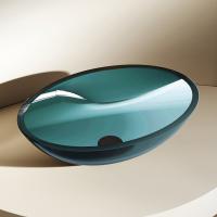 Раковина  овальная Abber Kristall AT2802Aquamarin полиэфирная смола цвет бирюзовый