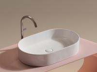 Раковина накладная овальная Ceramica Nova Element CN6048 фарфор цвет белый
