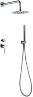 Душевая система со смесителем Boheme Uno 464-CR монтаж встраиваемая в стену без термостата Chrome