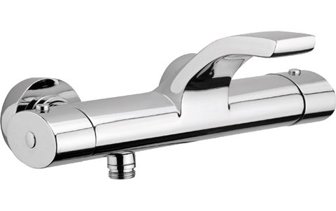 Смеситель для ванны или душа Webert Wolo WO980201015 Chrome настенный 
с термостатом хром