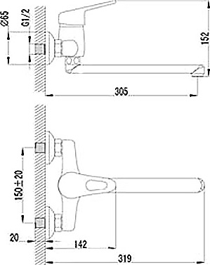 Смеситель для кухни Lemark Luna LM4111C без подключения к фильтру хром