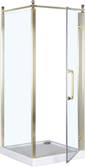 Душевой угол Aquanet Betta Cube 184916 квадратная   стекла прозрачные, профиль золото