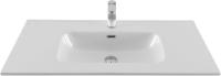 Раковина мебельная прямоугольная Aquanet Flat 00254365 керамика цвет белый