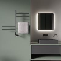 Полотенцесушитель электрический Vincea  П6  40x80 VTD-1S2CGE вороненная сталь матовая