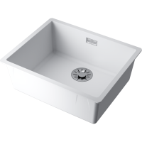 Кухонная мойка прямоугольная Omoikiri Yamakawa 4997265 встраиваемая сверху белый