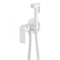 Гигиенический душ Abber Weiss Insel AF8025W встраиваемый в стену белый матовый