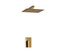 Душевая система со смесителем Wasserkraft Aisch 5500 A55180 монтаж встраиваемая в стену без термостата золото