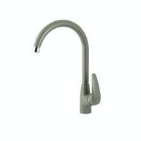 Смеситель для кухни Lemark Linara LM0405PGS без подключения к фильтру серый шелк