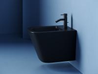 Биде подвесное Ceramica Nova Union CN4010MB фарфор, цвет черный матовый