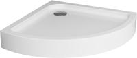 Душевой поддон низкий Am.Pm Like W83T-315-090W четверть круга акрил 90x90 белый