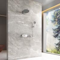 Душевая система со смесителем Vincea  VSFW-2F12TCH монтаж встраиваемая в стену с термостатом хром