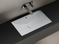 Раковина встраиваемая снизу прямоугольная Ceramica Nova Era CN6082 фарфор цвет белый